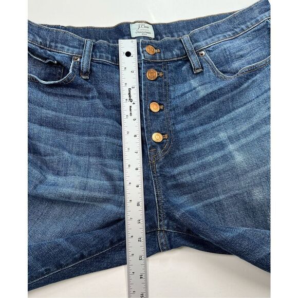 J. Crew Straightaway High Rise Straight Leg Button Fly Loose Fit Jeans size 32 - Picture 7 of 7